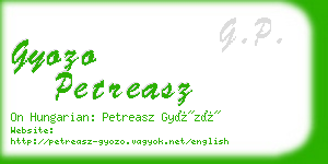 gyozo petreasz business card